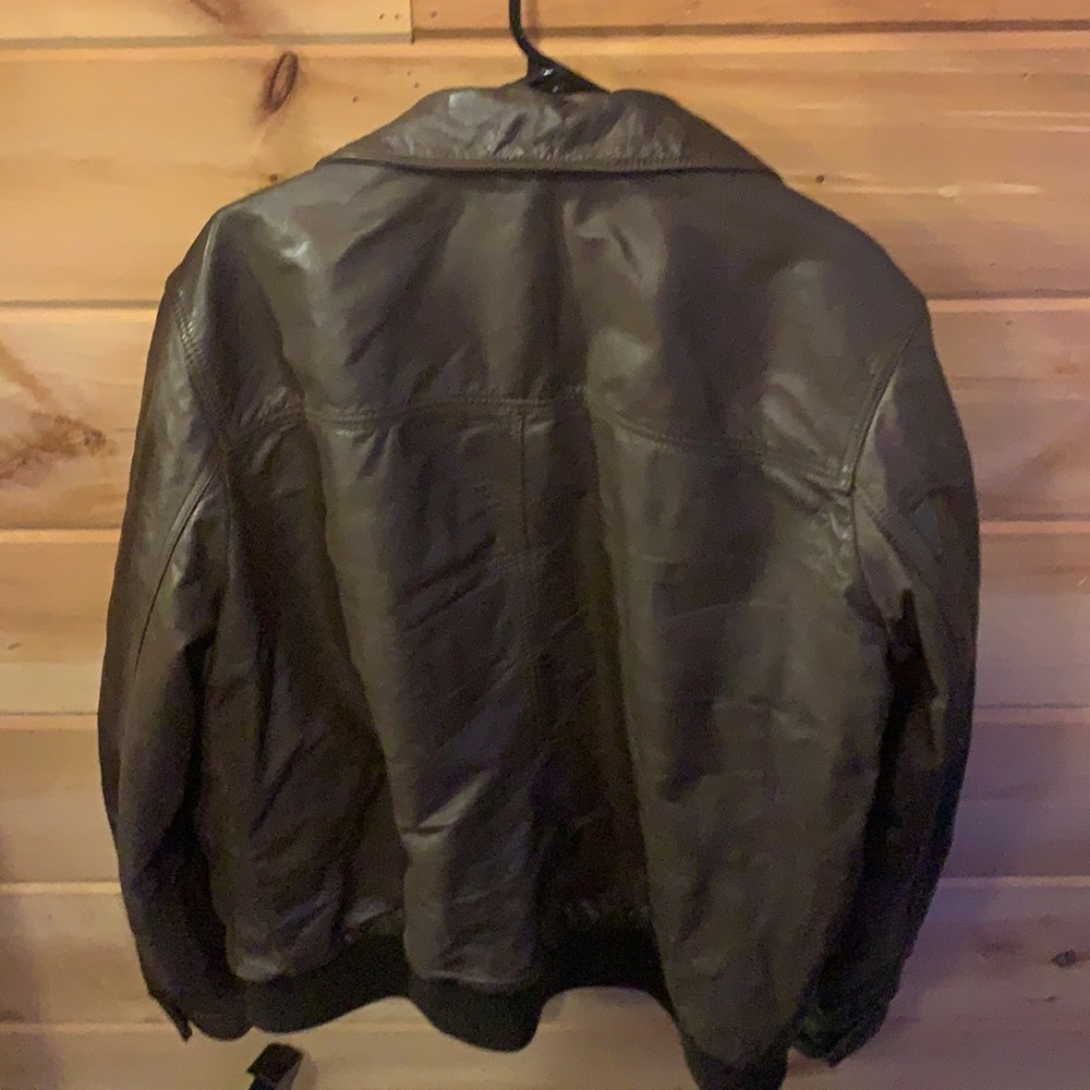 Black Rivet leather jacket. - Picture 3 of 7